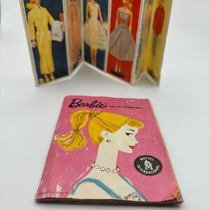 Barbie Teenage Fashion Model Doll Vtg 1959 #1 Ponytail Pink Booklet Catalog RARE
